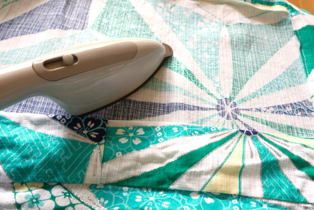 着物のアイロンがけ