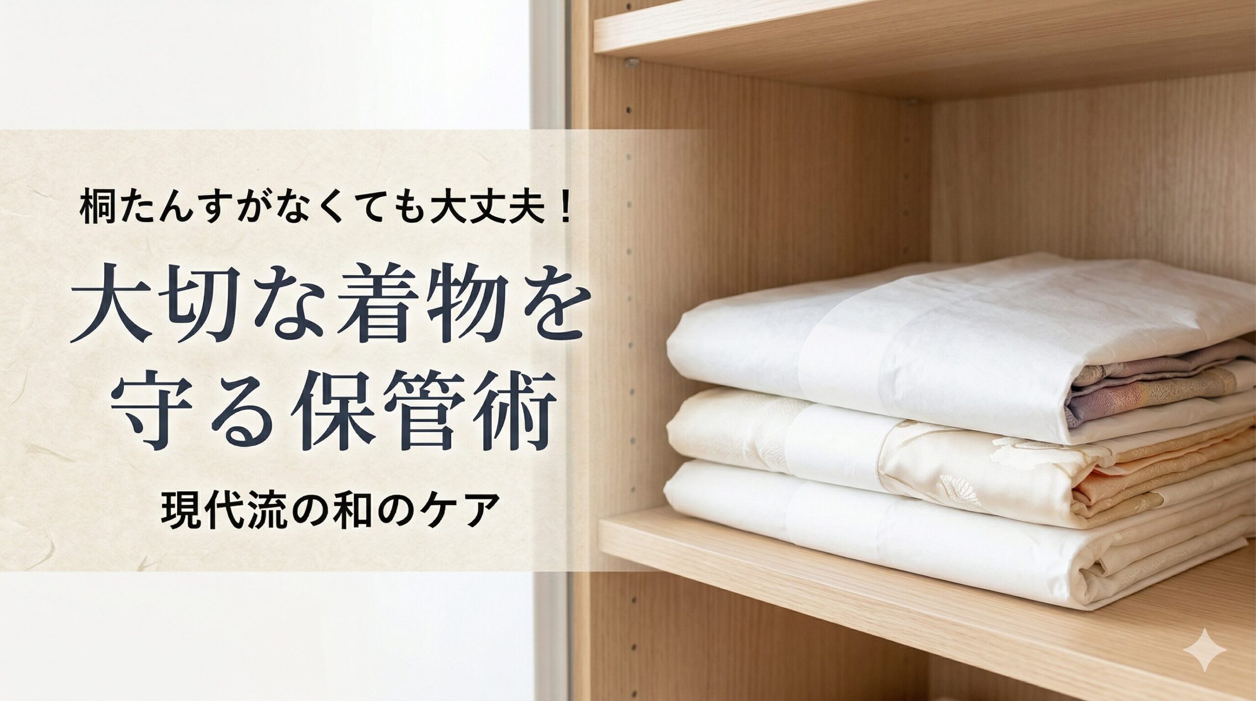 大切な着物を守る保管術｜桐たんすがなくても大丈夫！現代流の和のケア